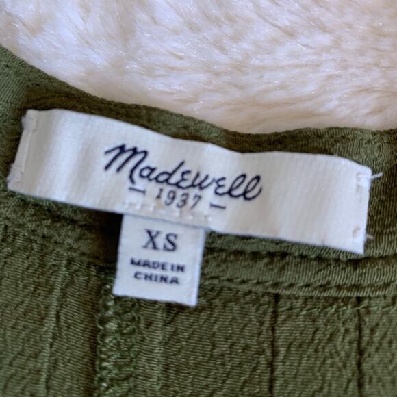 Madewell army green sleeveless v neck top size Extra Small XS - Picture 9 of 12